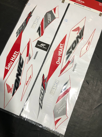 [HCM]Bộ Tem Sonic Trắng Đỏ Racing