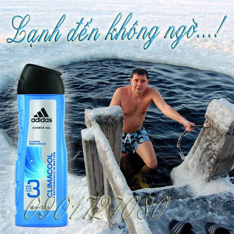 Sữa tắm gội Adidas Climacool (3in1) 400ml