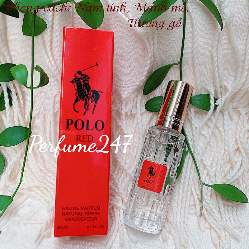 [HCM]COMBO 2 CHAI NƯỚC HOA NAM POL0 RED 20ML