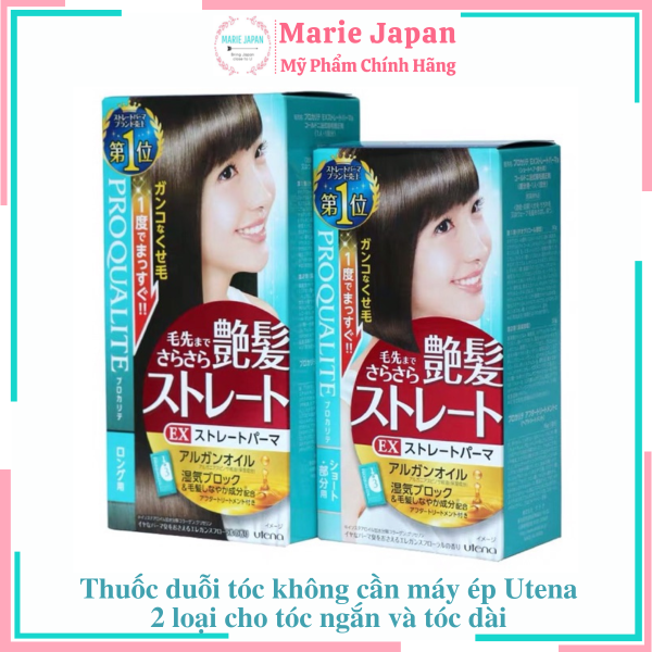 Thuốc duỗi tóc Proqualite Utena Nhật Bản (Không Cần Máy Ép) giá rẻ