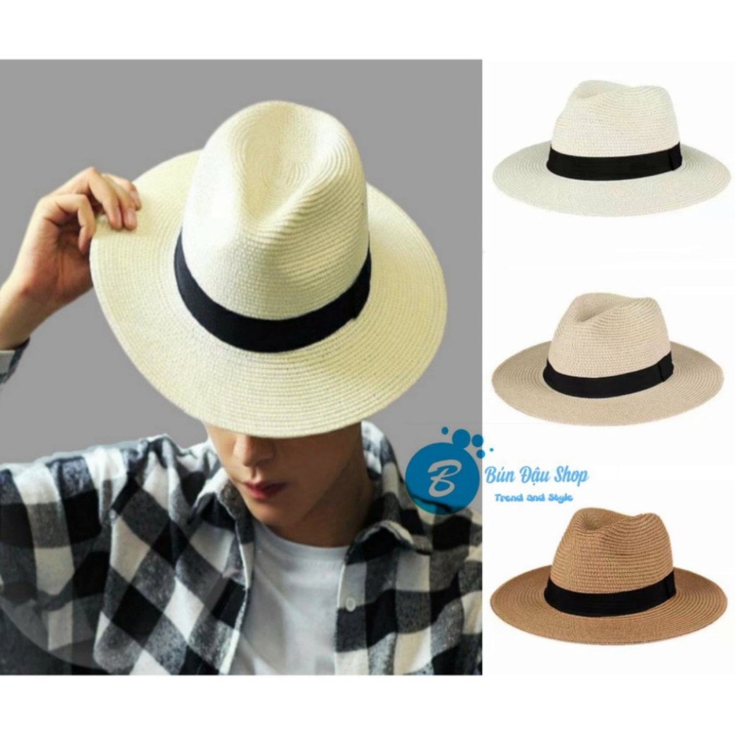 Mũ Phớt Cói Panama Unisex