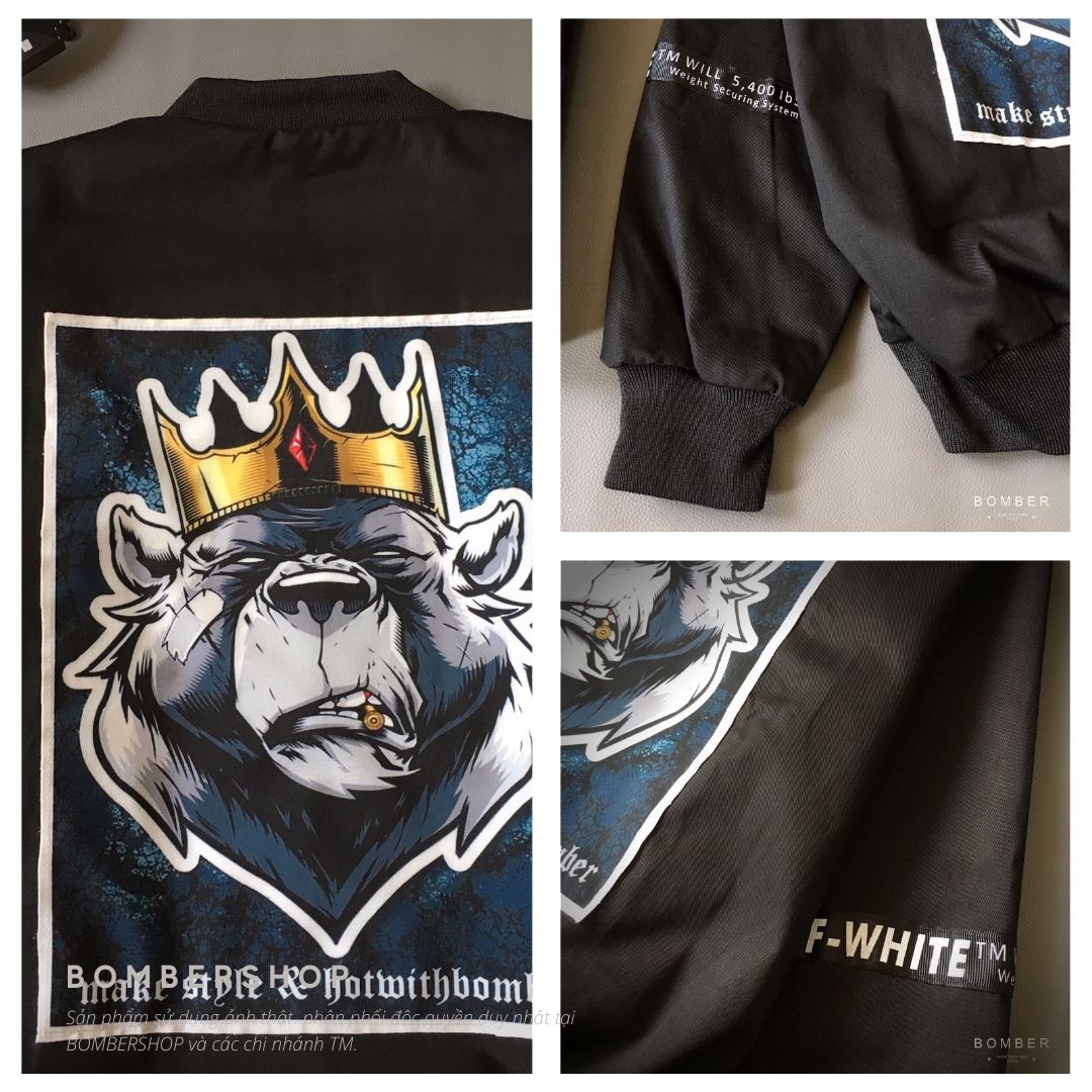 [HCM][Video + ảnh thật] Áo khoác Bomber Design DADDY.BEAR (dòng hàng thiết kế)