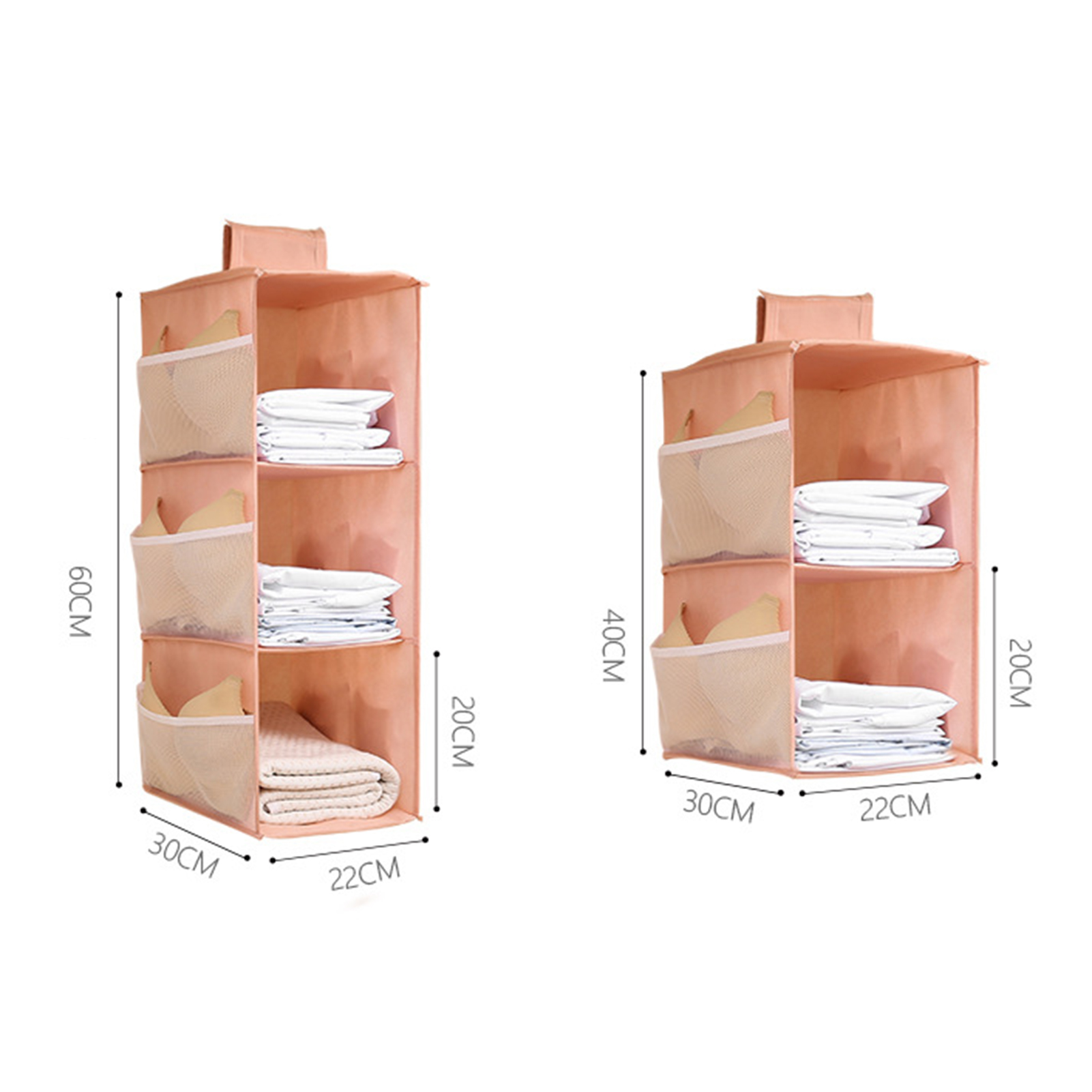 Oxford Cloth Washable Multilayer Foldable Hanging Storage Rack Clothes Organizer