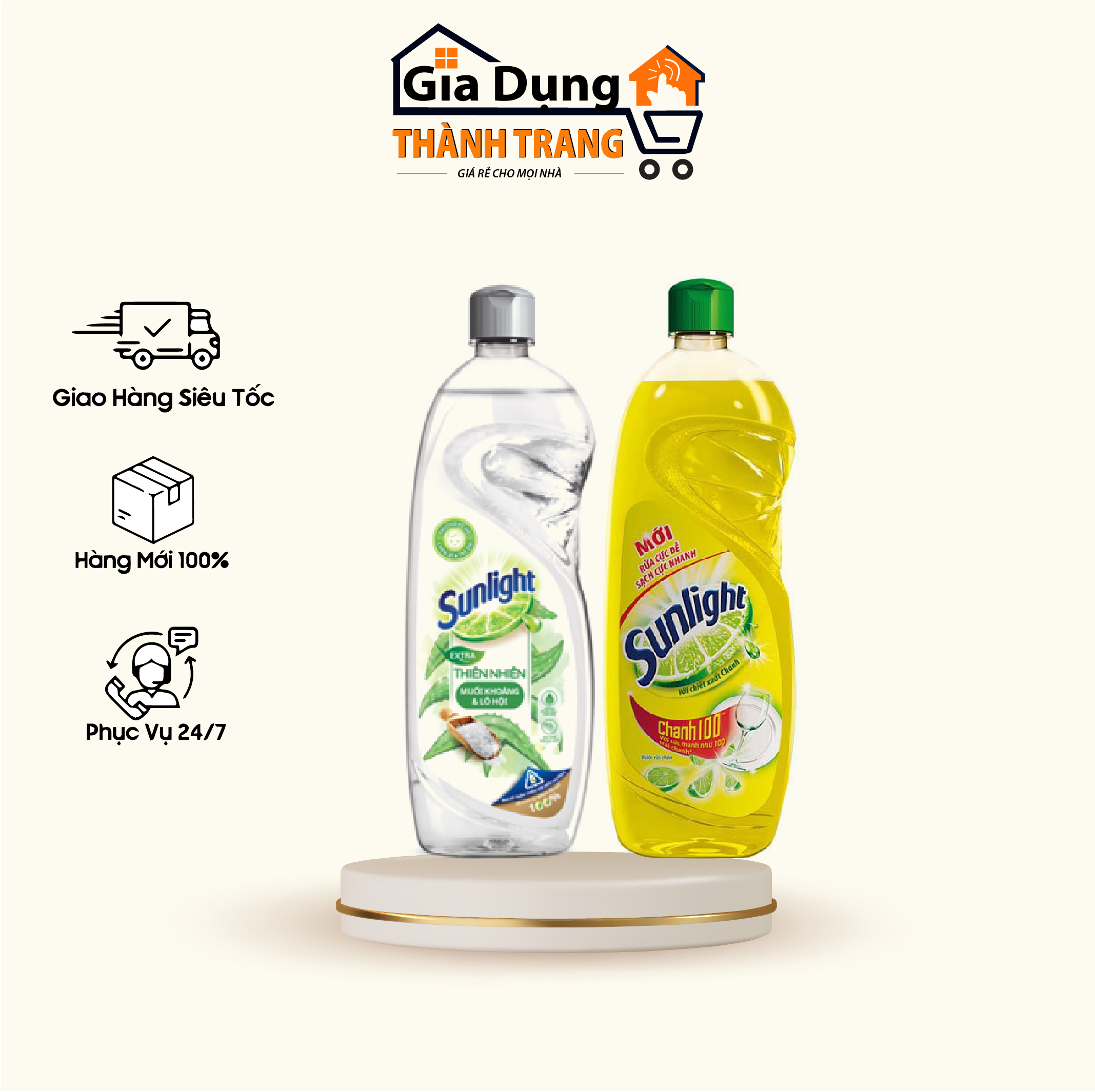 Chai Nước rửa bát Sunlight Thiên Nhiên chai 400ml