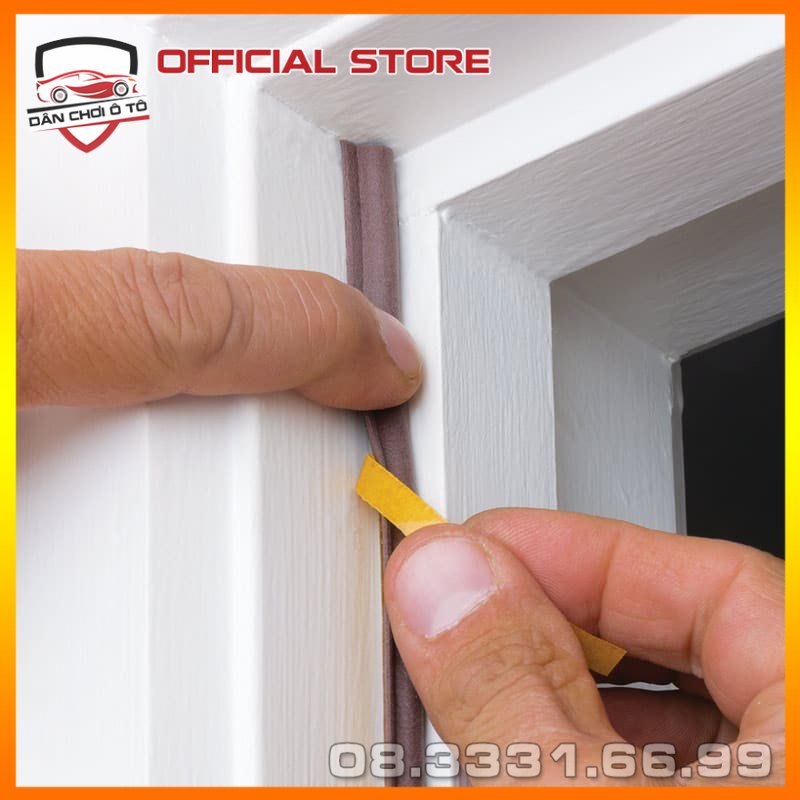 Gioăng D, gioăng dán cửa gỗ, gioăng giảm trấn, gioăng chống ồn cánh cửa nhà, gioăng chống bụi, ron D, ron cao su cửa gỗ
