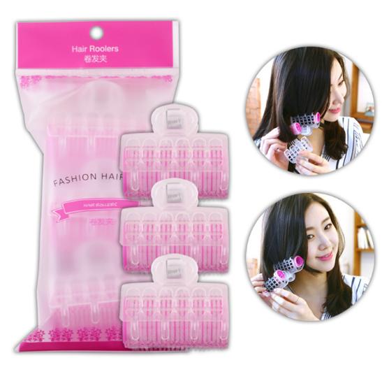 Bộ 3 Lô Gai Uốn Tóc Có Kẹp Cố Định