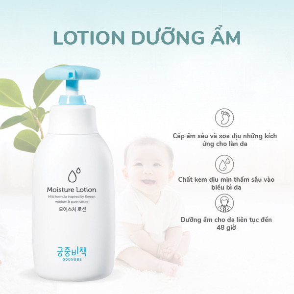 Lotion dưỡng ẩm, cấp ẩm Hàn Quốc GOONGBE 250ml (trắng)