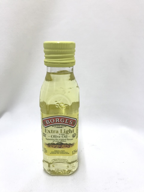 Dầu oliu extra không mùi nhãn hiệu borges 125ml