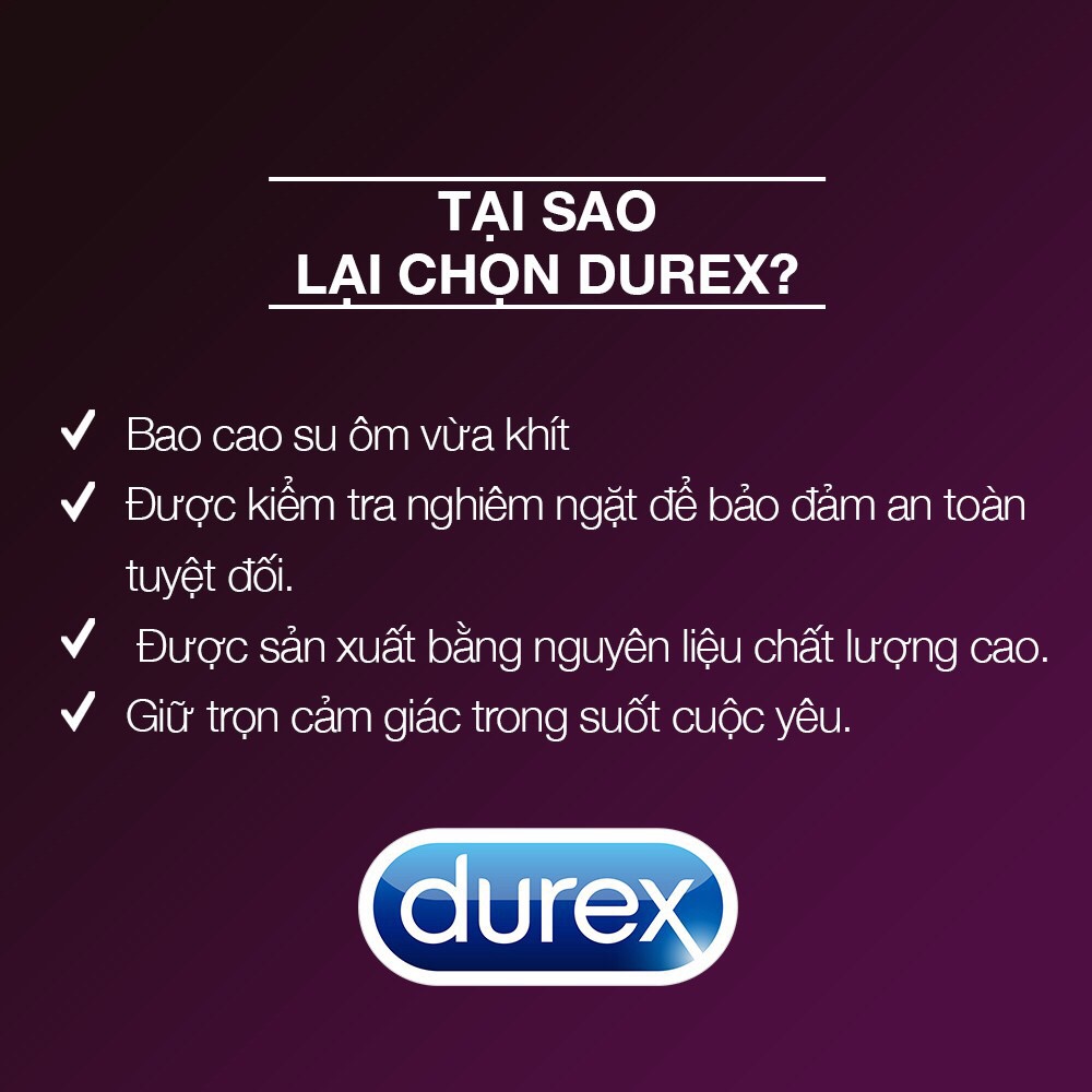 [HCM][ Durex Performa ] Bao cao su Durex Performa 12 bao / Hộp
