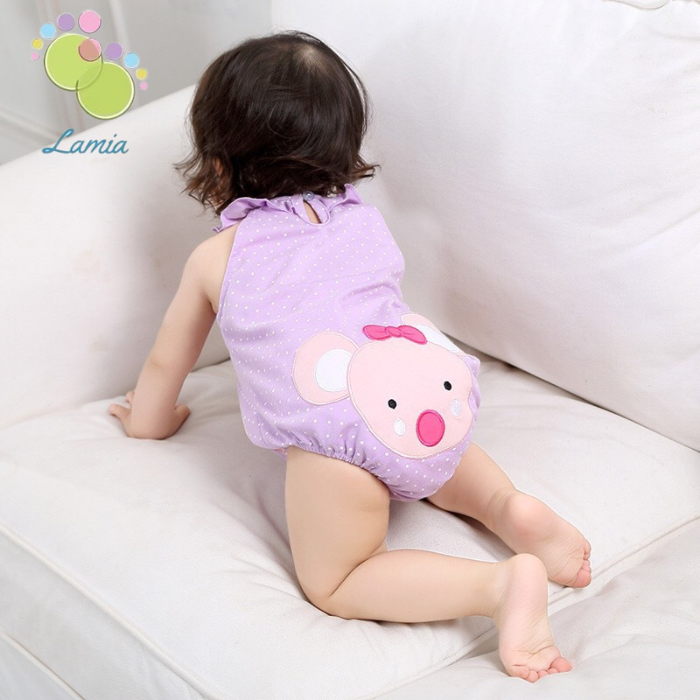 Bodysuit Hè Dễ Thương Cho Bé Gái Sơ Sinh