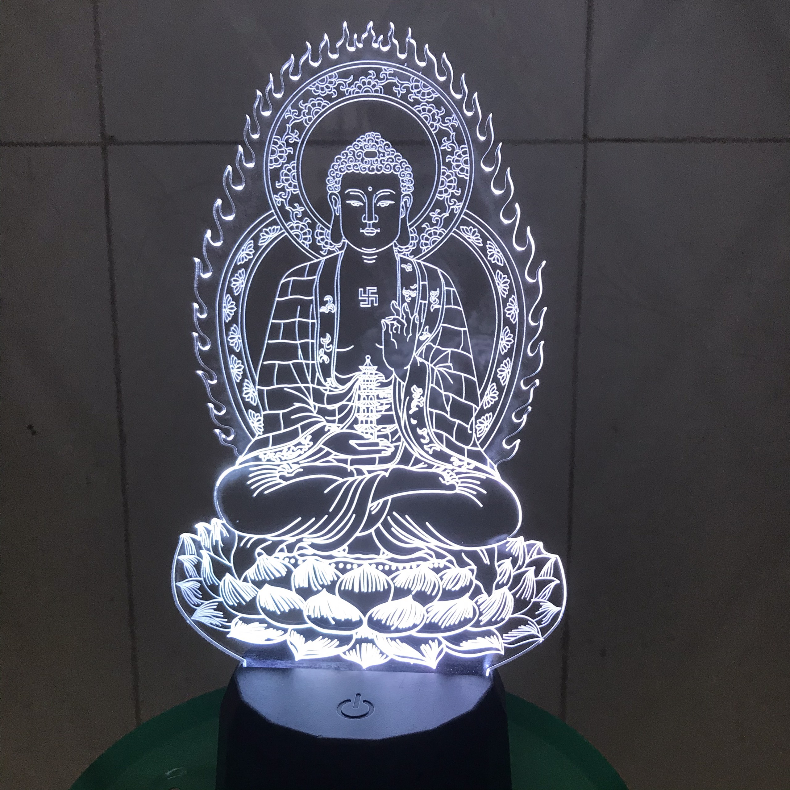 [HCM]Đèn led Phật Dược Sư Như Lai tranh điện thờ Phật tranh thư pháp Đèn led khắc hình theo yêu cầu đèn khắc hình cá nhânquà tặng sinh nhật tranh thư phápđèn để bàn đèn ngủ đèn trang trí