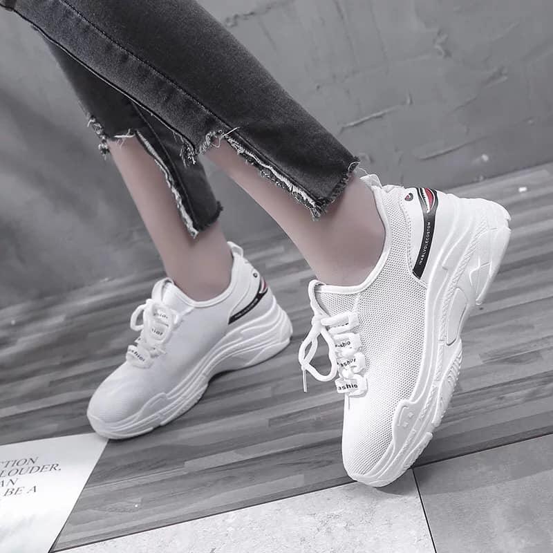 [Hoàn tiền 15%]Giày thể thao nữ độn đế xinh xắn {Hình thật ảnh cuối}