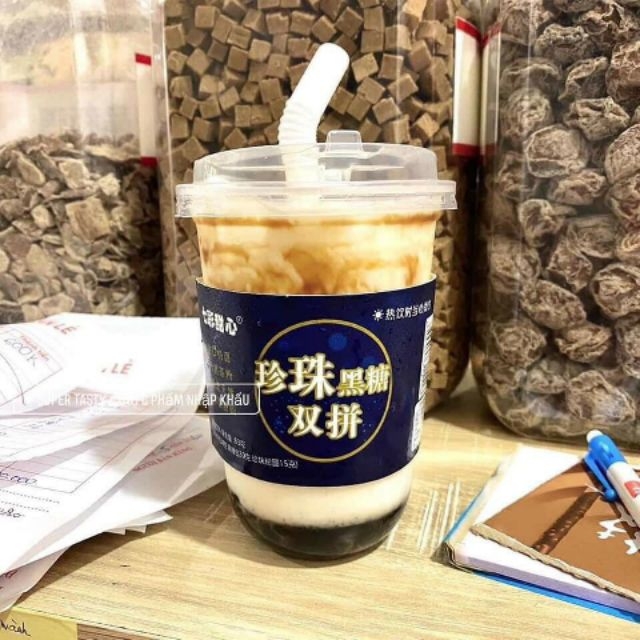 [HCM]Trà sữa tự pha trân châu đường đen Qicai