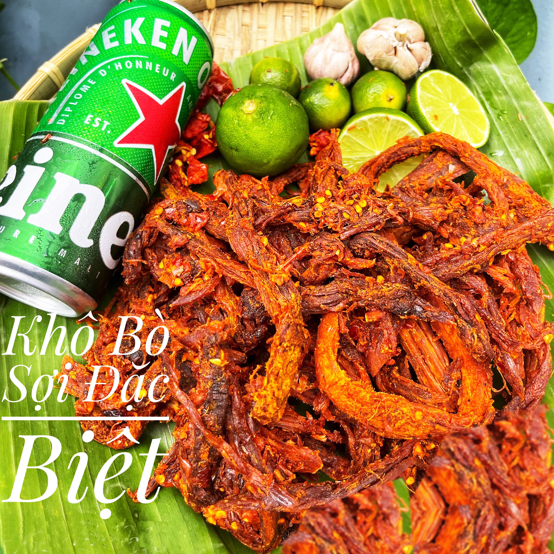 Loại thượng hạng khô bò sợi thơm ngon đậm vị giá rẻ cho mọi nhà - BinBin Food