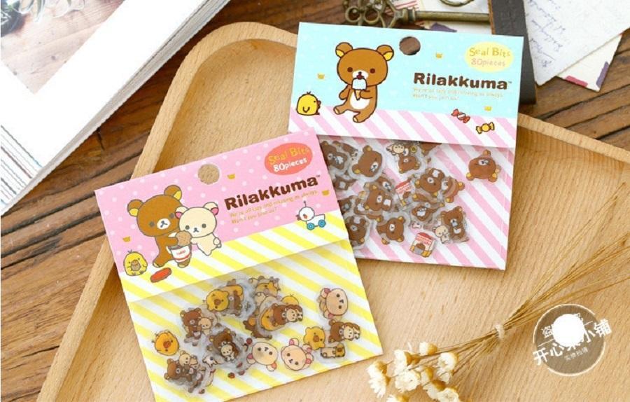 Combo 50 nhãn dán sticker hình gấu dễ thương Canarystore54