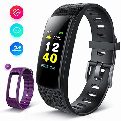 Vòng đeo tay thông minh theo dõi sức khỏe IWOWN I6 HRC- Đồng Hồ Chống Nước, Màn Hình Cảm Ứng OLED Tiết Kiệm Năng Lượng-Đo Nhịp Tim, Theo Dõi Giấc Ngủ, Đo Bước Chân. Hỗ Trợ Nhận Tin Nhắn Từ Messenger.