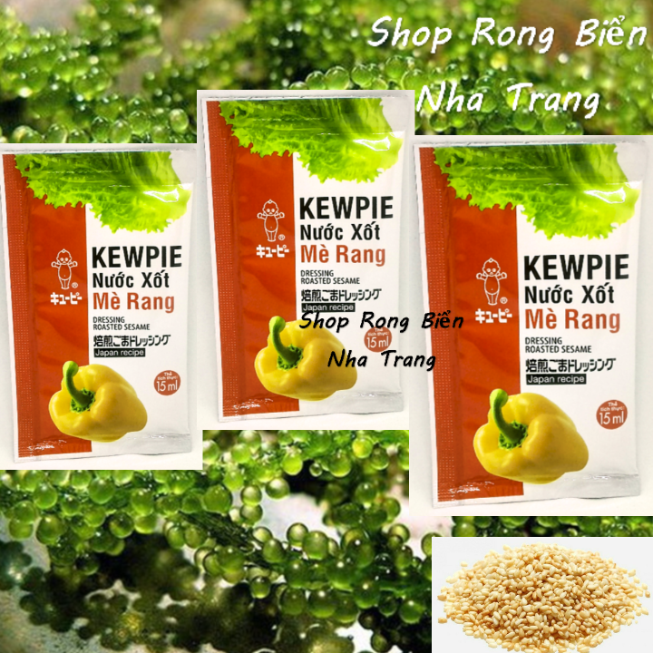 3 gói nước sốt mè rang Kewpie 15ml