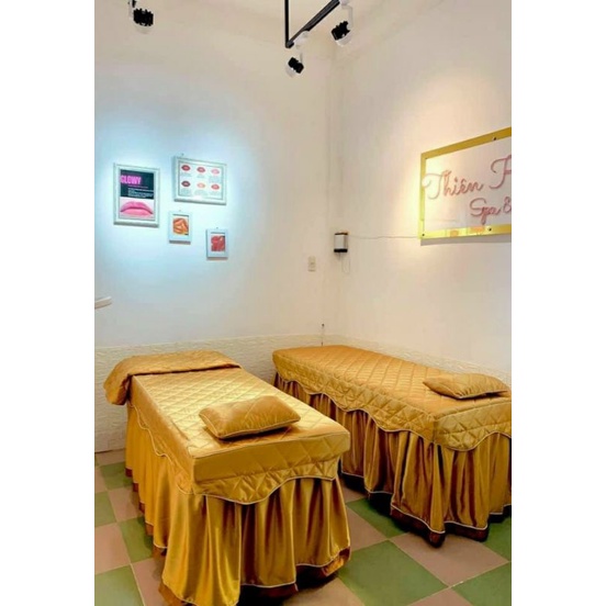 Ga lụa trần spa kèm vỏ gối