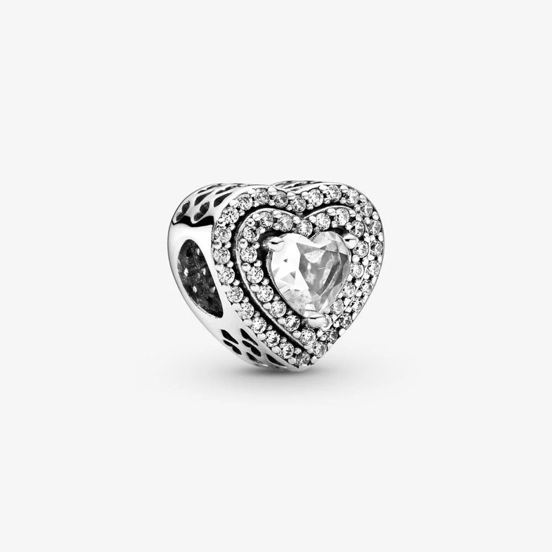 [Hạt charm bạc 925] [Hạt charm pandora] Hạt charm đính đá kiểu Pandora cao cấp YAC07