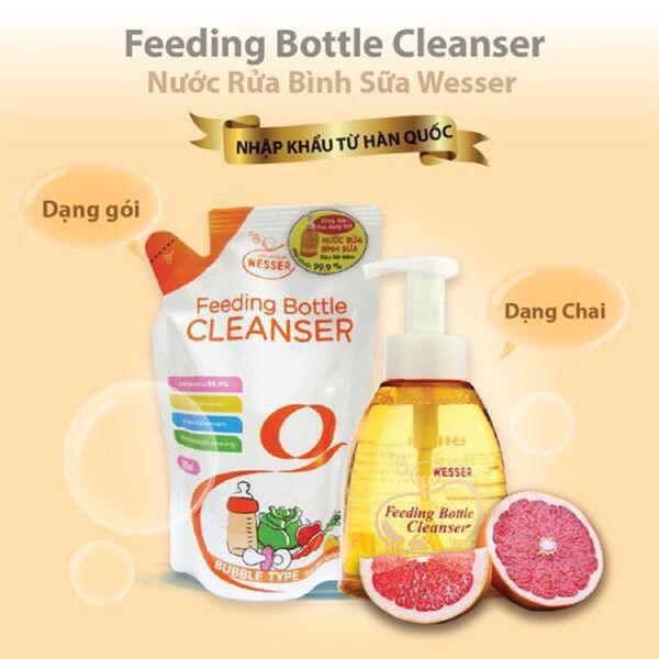 Nước rửa bình sữa Wesser gói 500ml