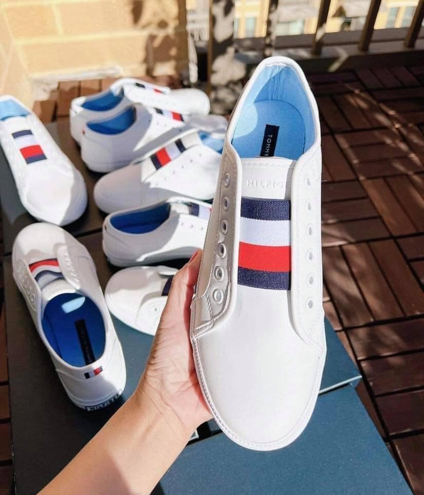 Giày nữ TOMMY HILFIGER SLIP ON màu trắng