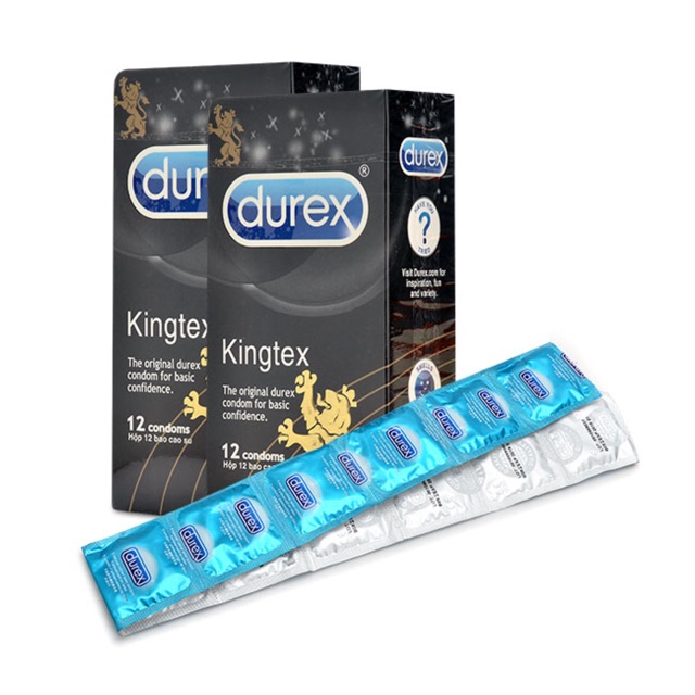 Bao Cao Su Durex Kingtex Hộp 12 Cái ??  ????