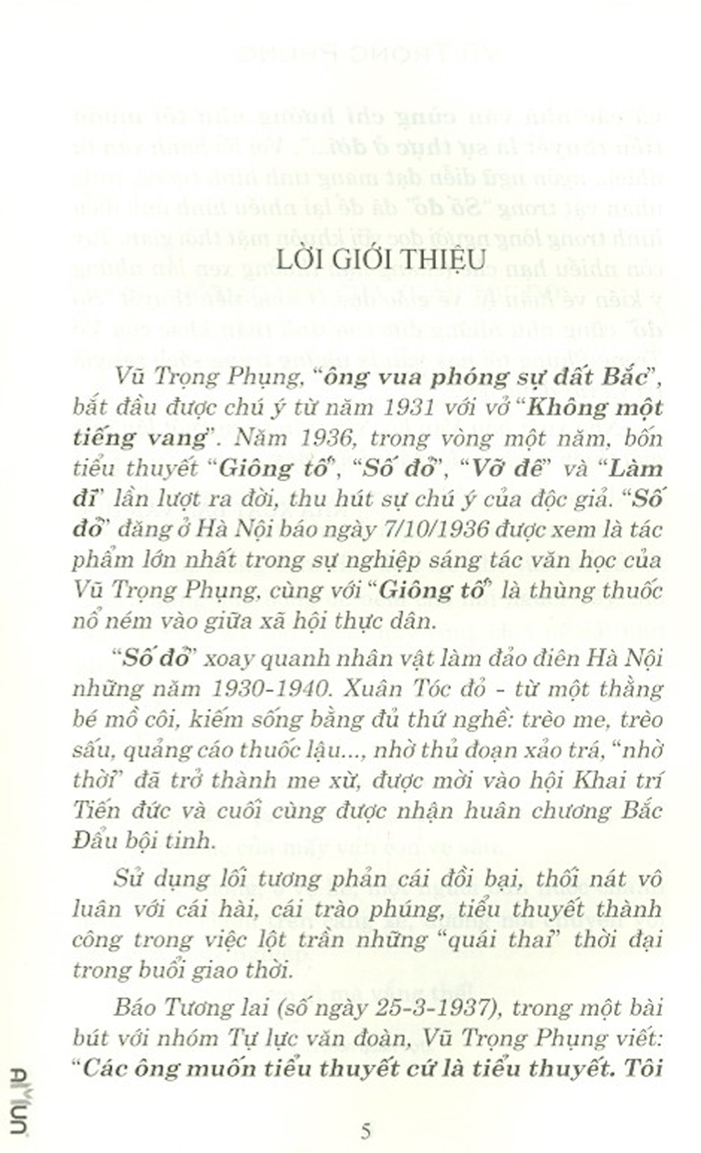 Số Đỏ - Tiểu Thuyết