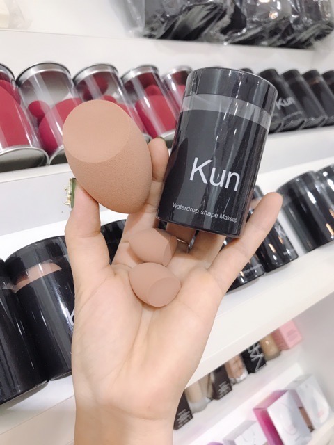 Bông Mút Kun Tán Kem Nền Set 3 Mút Đủ Màu [Chính Hãng]