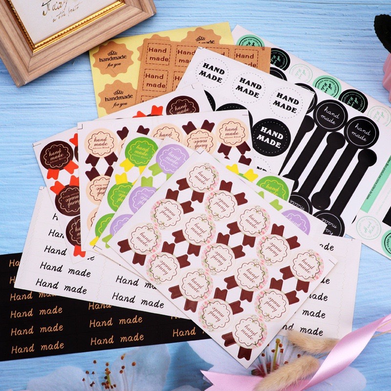 TEM DÁN CHỮ (HAND MADE) NHIỀU SIZE- MẪU ĐẸP