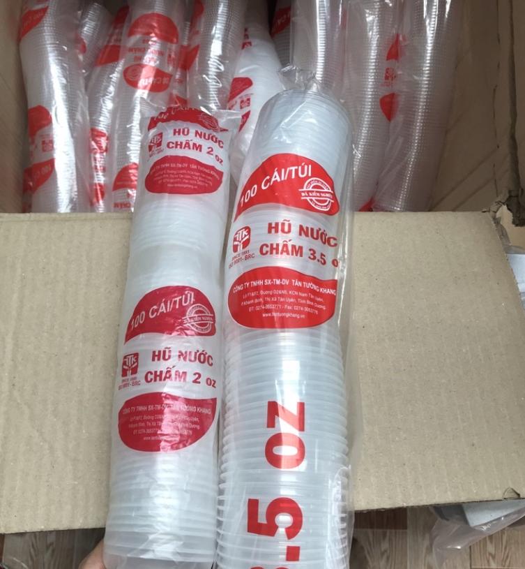 Hũ đựng nước chấm, nước sốt 2oz ( 100 cái kèm nắp )
