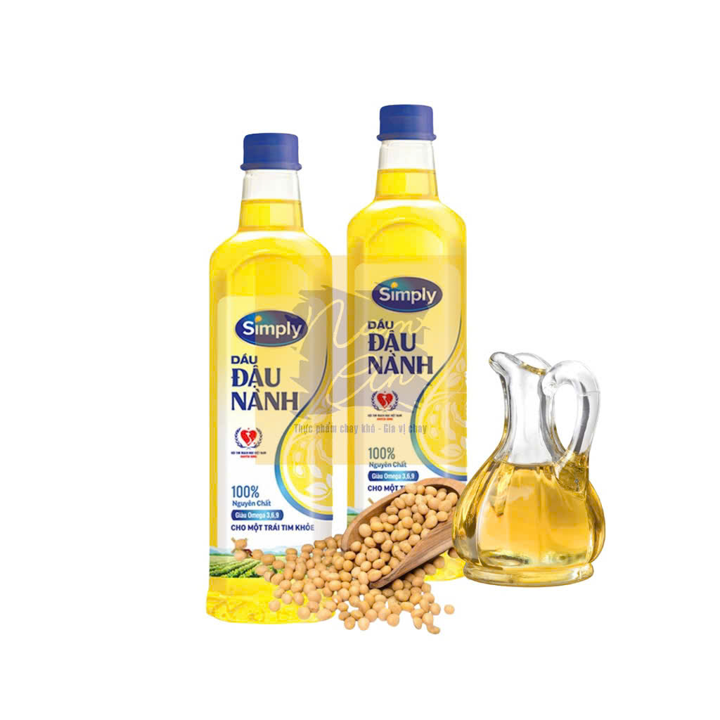 Dầu Đậu Nành Simply 100% Nguyên Chất 1Lit