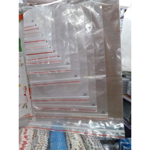 1 kg Túi Zip Chỉ Đỏ