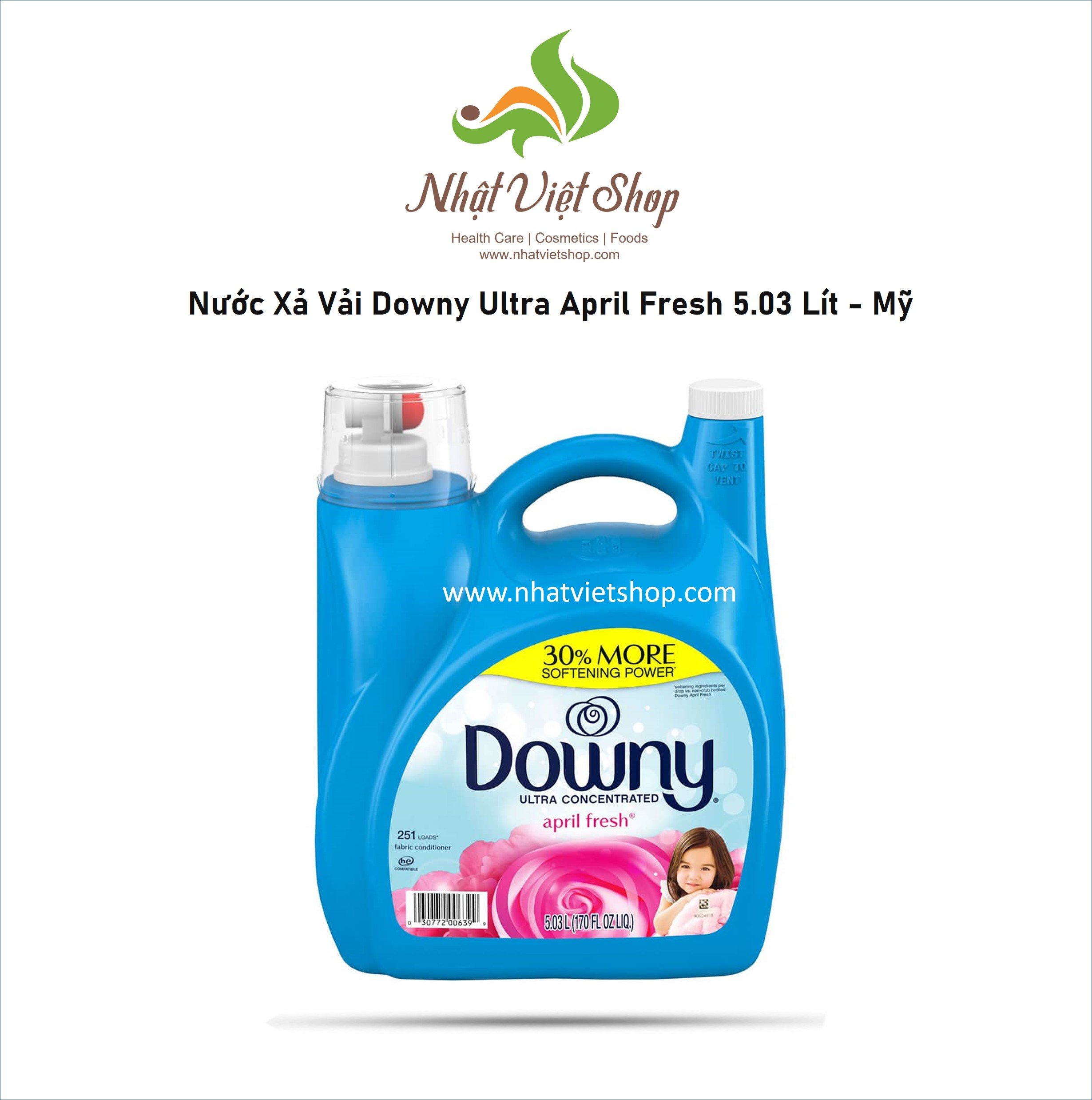 Nước xả vải downy ultra april fresh 5.03 lít - mỹ