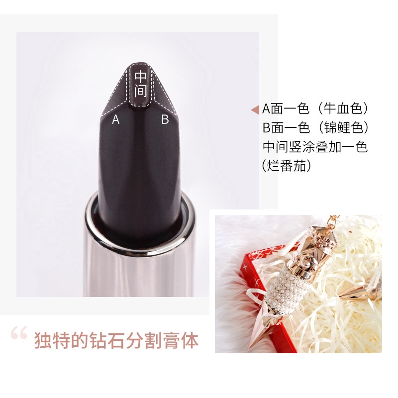 Son lì ba màu Agag Nữ Hoàng Hạt Đá