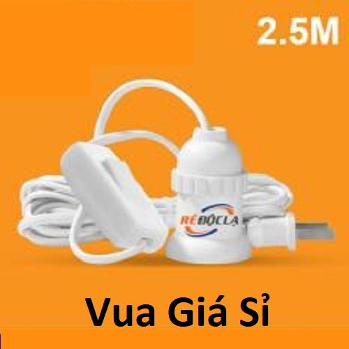 Dây đuôi đèn liền công tắc 2.5m(Vua Giá Sỉ)