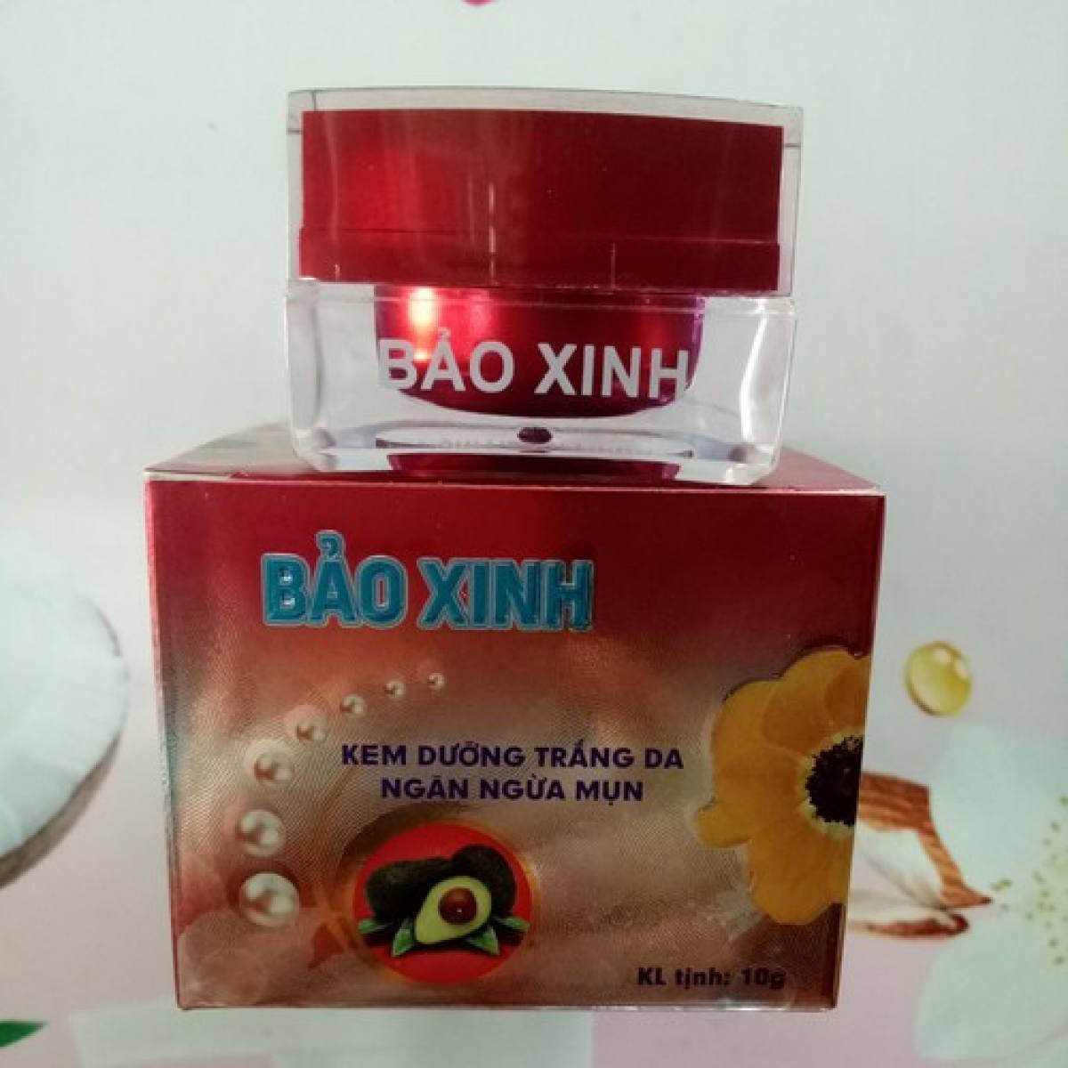Kem Bảo Xinh ( Bảo Xuân) Dưỡng Trắng Da Ngăn Ngừa Mụn 10g