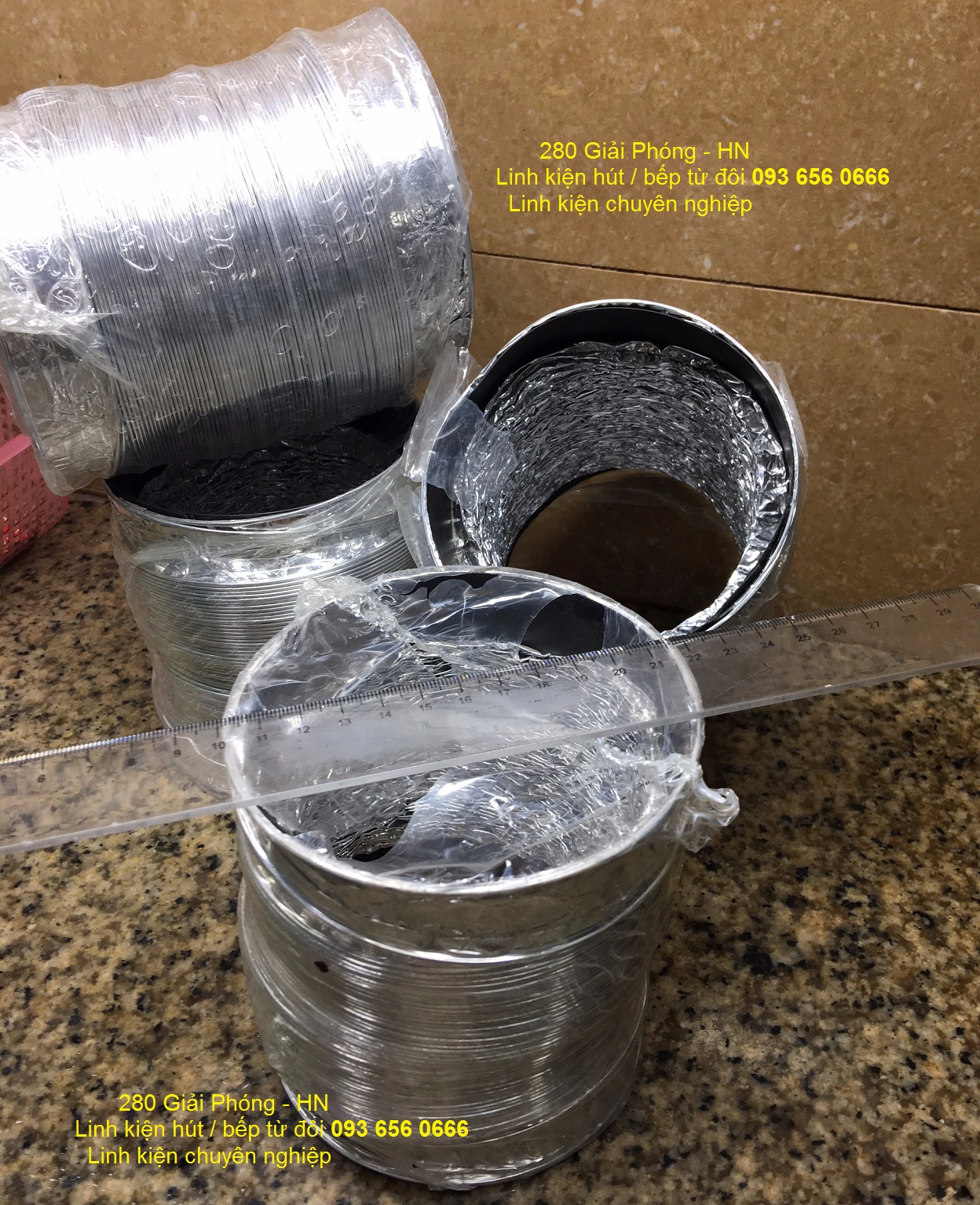 Ống bạc mềm Máy hút mùi Canzy