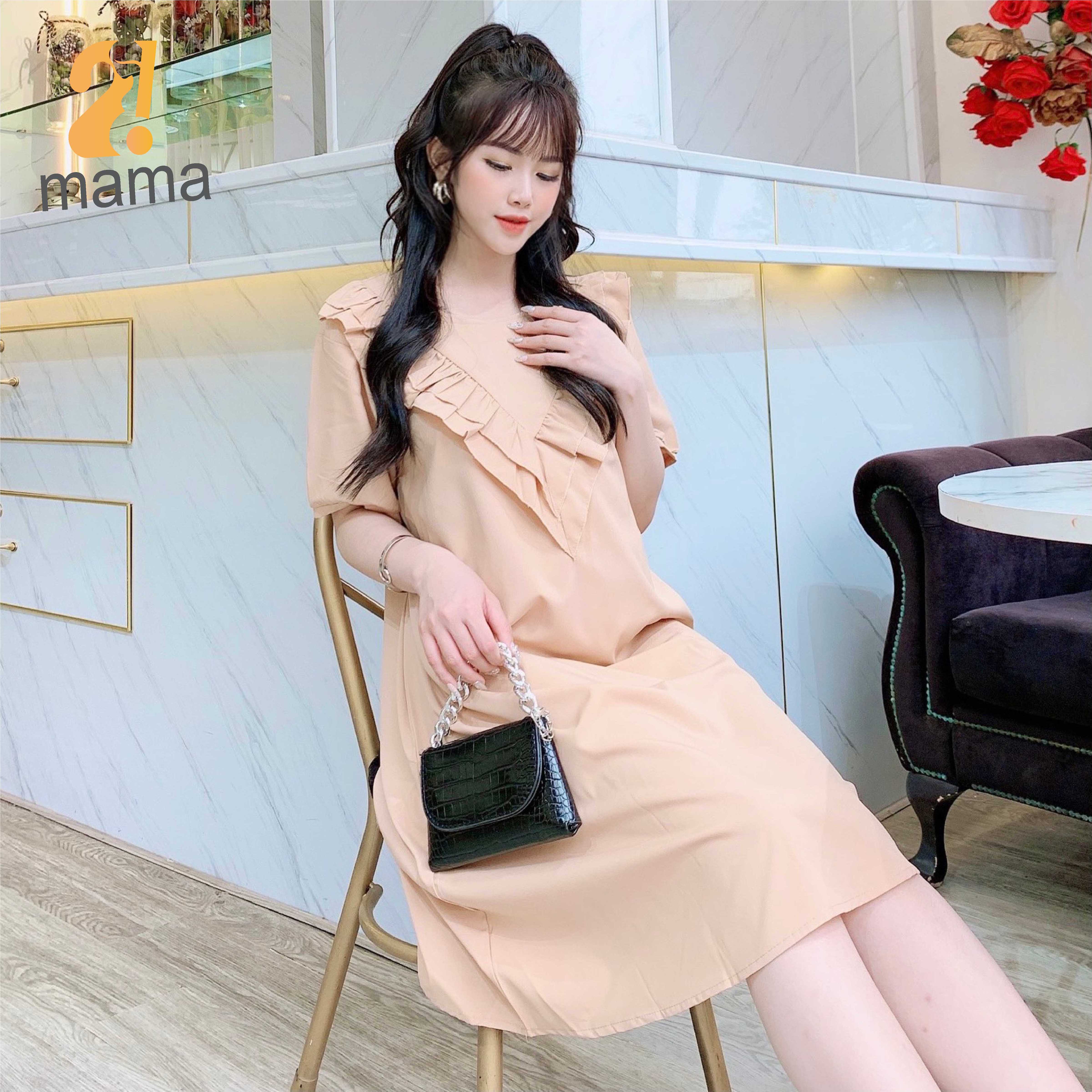 Đầm bầu dự tiệc 2MAMA thiết kế dáng suông V68