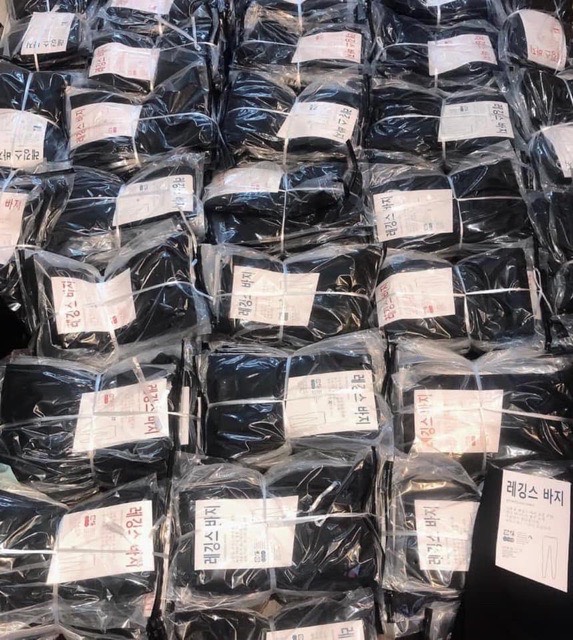 Quần legging nữ cạp cao xuất Hàn siêu co giãn