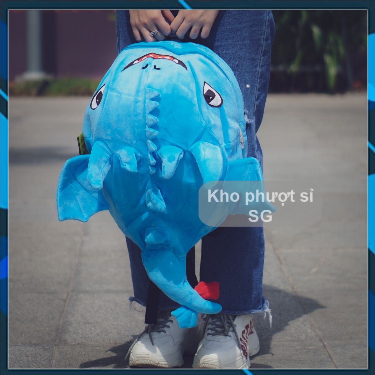 Balo Rồng cỡ lớn - Balo rồng có gai sún răngcute đi học - đi phượt cho nam nữ - Cặp hình rồng nhung
