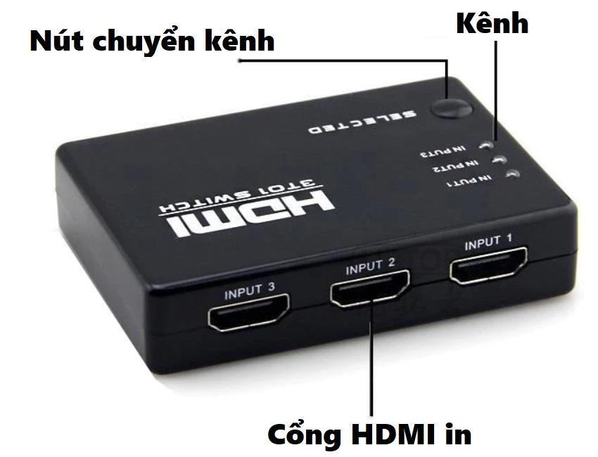 3 Ports HDMI Switch Switcher 3 in 1 out (Intl)