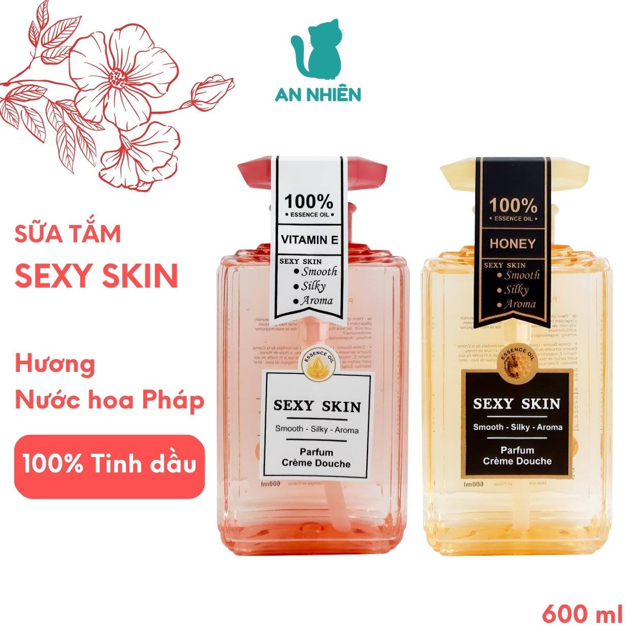 Sữa tắm nước hoa Pháp Sexy Skin 600ml