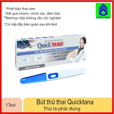 Combo 3 Bút Thử Thai QUICK TANA chính hãng giá tốt - Test nhanh phát hiện thai sớm,đơn giản - Chính xác như que thử thai điện tử- Hộp 1 bút [PANSO Store]