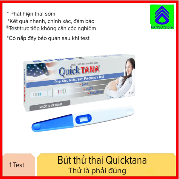 Combo 3 Bút Thử Thai QUICK TANA chính hãng giá tốt - Test nhanh phát hiện thai sớm,đơn giản - Chính xác như que thử thai điện tử- Hộp 1 bút  [PANSO Store] nhập khẩu