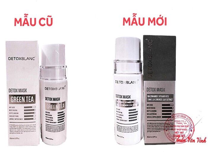 (Mẫu mới) Mặt nạ detox blanc thải độc da số 1 ( cam kết chính hãng)
