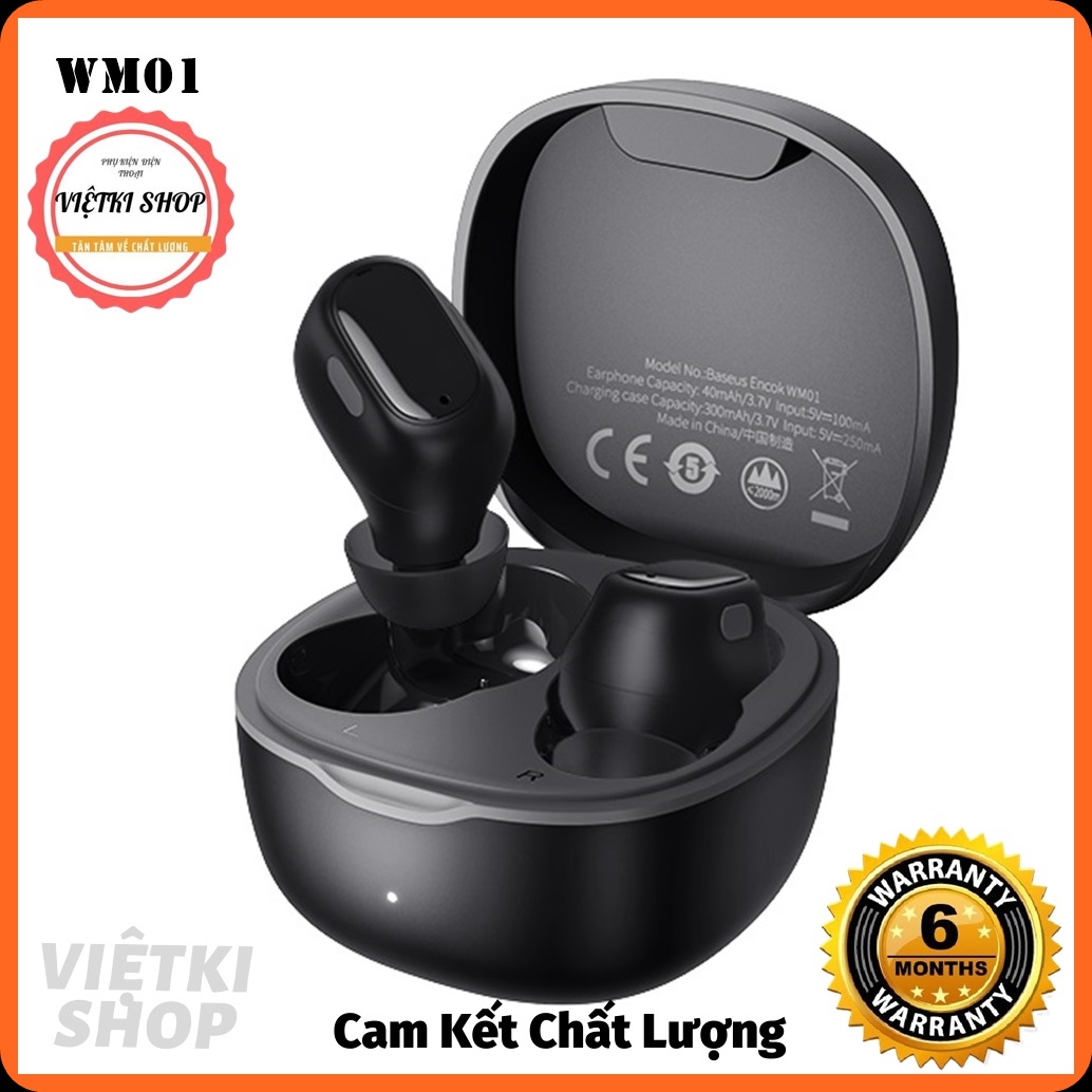>> BÁO GIÁ BASEUS TAI NGHE CHƠI GAME WM01 ÂM THANH NỔI TWS TAI NGHE BLUETOOTH KHÔNG DÂY 5.0 ĐIỀU KHIỂN CẢM ỨNG THÔNG MINH | Shopee Lazada Sendo Tiki mới nhất 148 Tai Nghe Bluetooth Không Dây Baseus Encok WM01 Bluetooth 5.0 Âm Thanh Sống Động Trung Thực, Có Hiển Thị Đèn Led 6D
