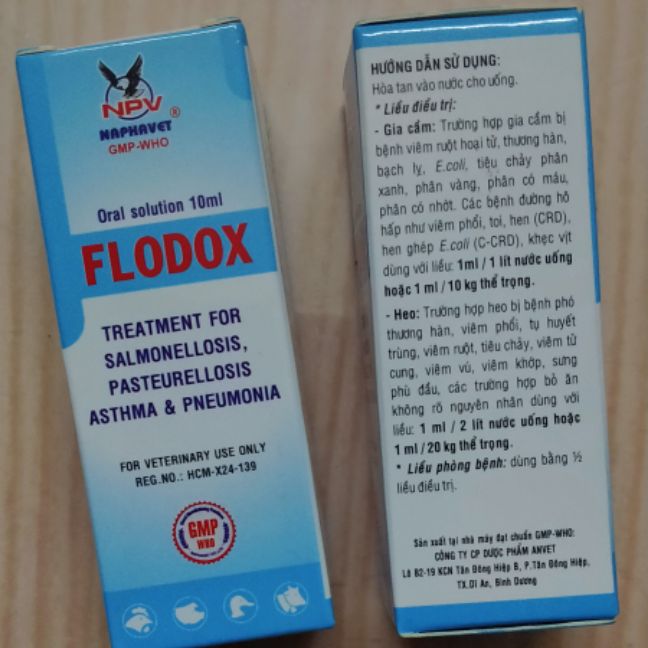 gà khò, hen khẹc, xổ mũi flodox 10ml x 2lọ