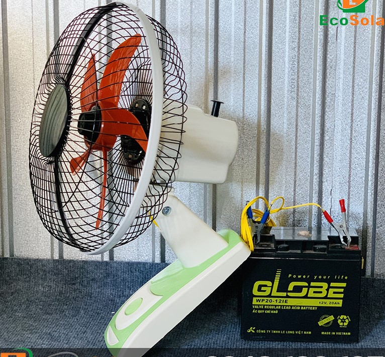 [HCM]QUẠT TREO 12V KẸP BÌNH ÁC QUY