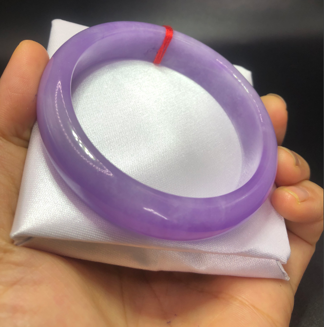 ( siêu Hot) Vòng Tay Đá Cẩm Thạch Tím Bản Hẹ Tuyệt Đẹp,Hình ThựcTế-Có Tư Vấn Kỷ NITAY