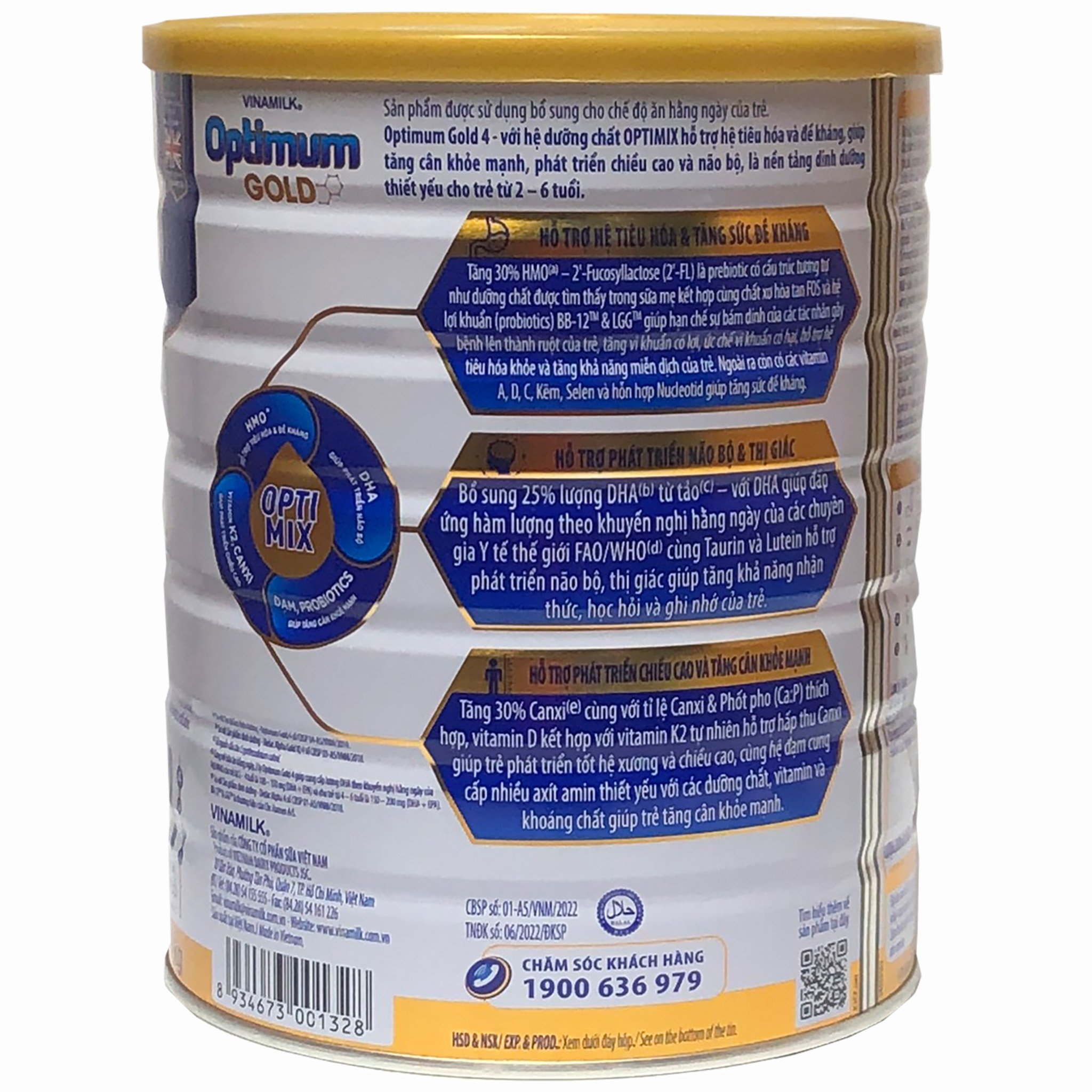SỮA BỘT OPTIMUM GOLD OPTIMIX SỐ 3/4 1,45kg - huelanofficial